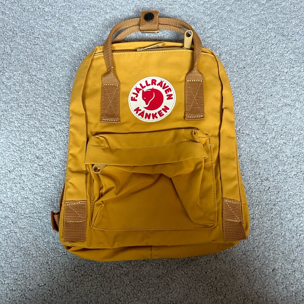 Fjallraven Kanken yellow mini bag